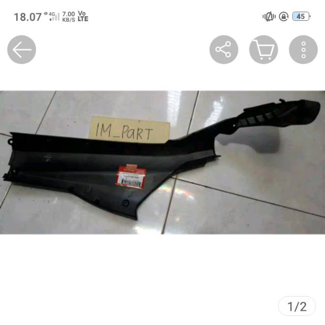 Cover lantai dek kiri vario 110 fi esp
