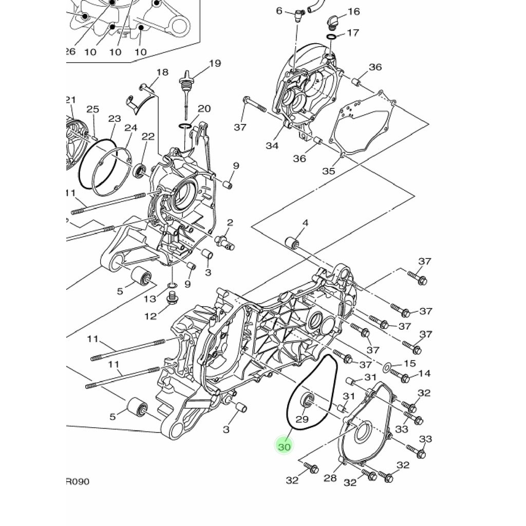 karet oring kruk as cvt kiri mio m3 s z soul gt fino xride x ride 125 original ygp 93211-47801