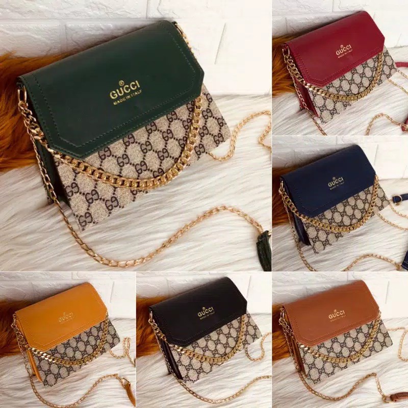 Slingbag Fashion Gucci Wanita / Tas Selempang Wanita Impor Murah