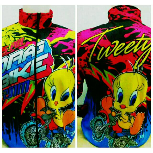 JAKET JERSEY RACING DRAG BIKE TWEETY
