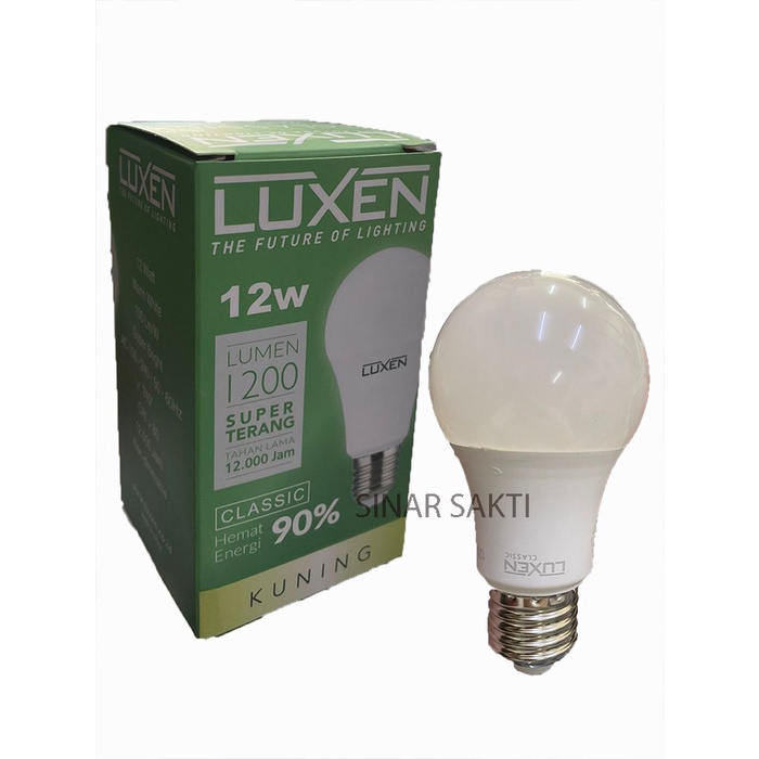 Luxen Lampu Led Bulb 12w Classic Lampu Bohlam 12 Watt 12Watt 12 W
