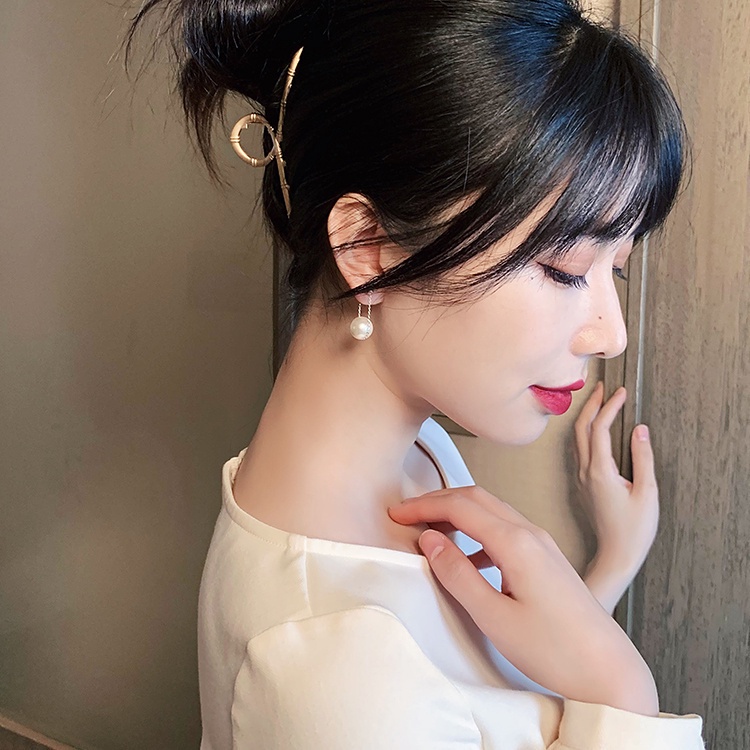 Anting S925 Silver Needle Aksen Mutiara Kecil Gaya Korea Untuk Wanita