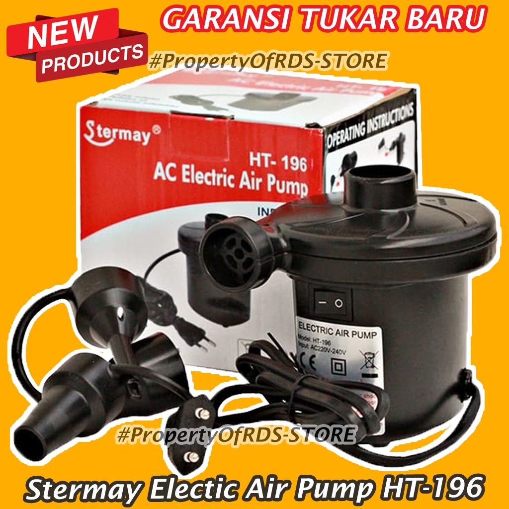 Jual Pompa Angin Listrik Elektrik Stermay Ht Ban Kasur Angin Pelampung Shopee Indonesia