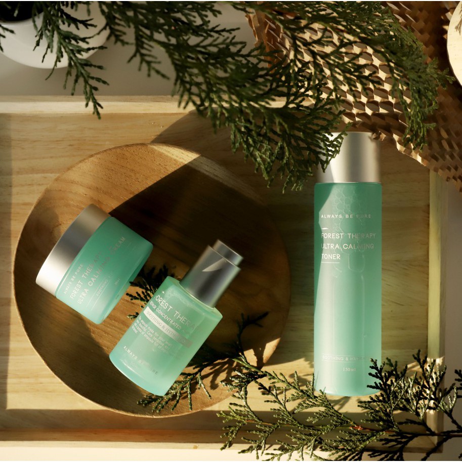 ALWAYS BE PURE - Forest Therapy Full Set 3 Items ( TONER + AMPOULE + CREAM )