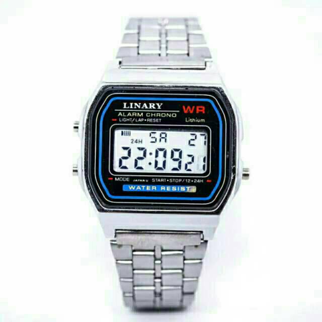 Jam Tangan Fashion Wanita Linary Kotak Anti Air Rantai Steel