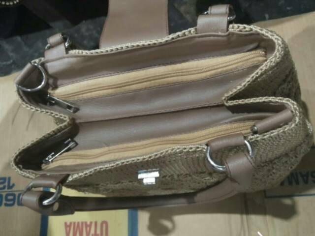 TERMURAH! Tas Rajut Kerja Multifungsi Hobo Bag dan Selempang - Souvenir Yogyakarta Indonesia