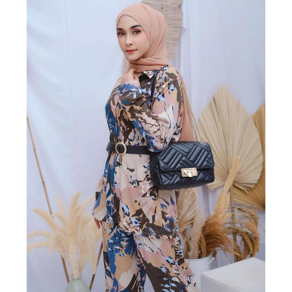 (GRIYA ALISHBA.ID) TERLARIS ZENITA DAILY SET BASIC SET ONESET PAJAMAS RAYON ABSTRAK PREMIUM