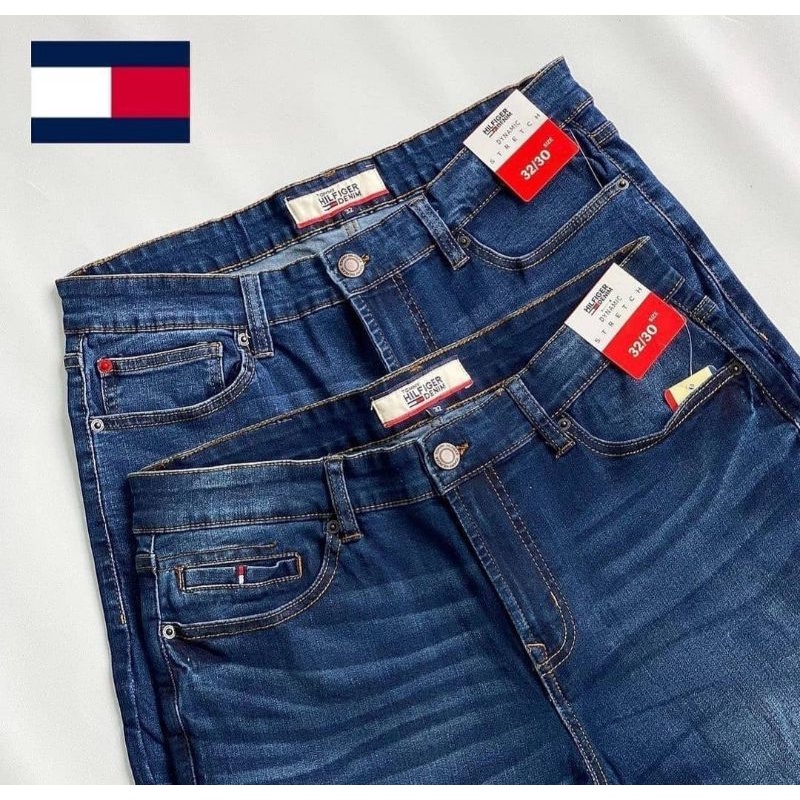 Celana jeans slimfit Tommy Hilfiger streach original import