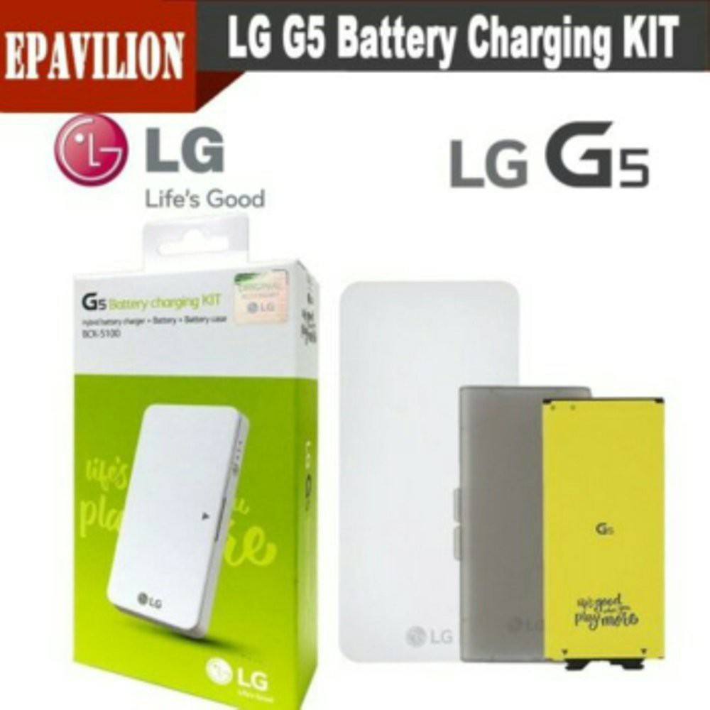 Extra Battery Charging KIT LG G5 G5 SE BCK-5100 ORIGINAL || BATERAI