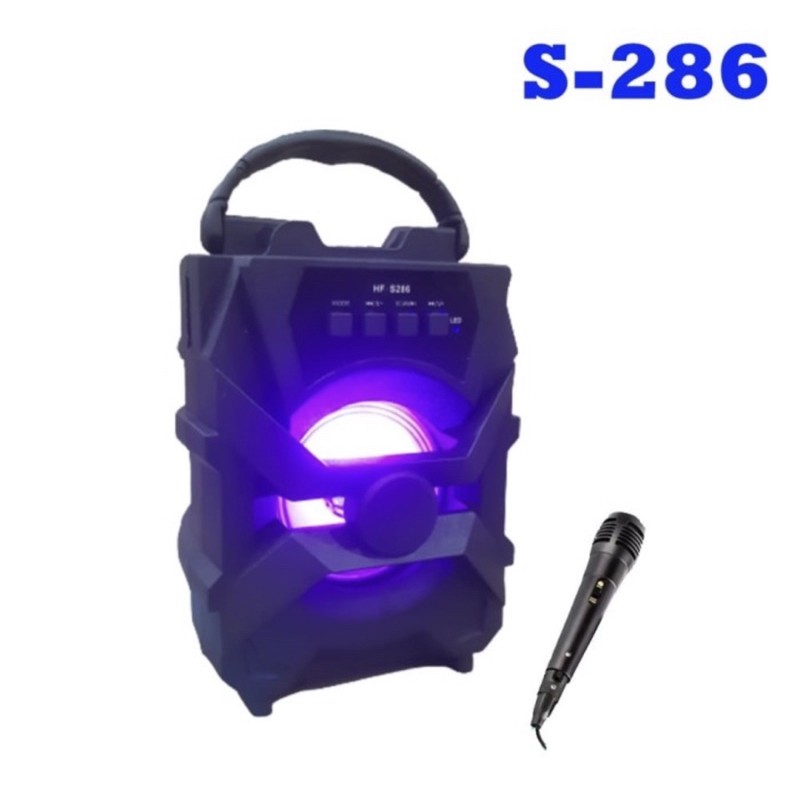 Speaker Bluetooth S-286 Free Microphone - Speaker Karaoke S-286 - Speaker S-286