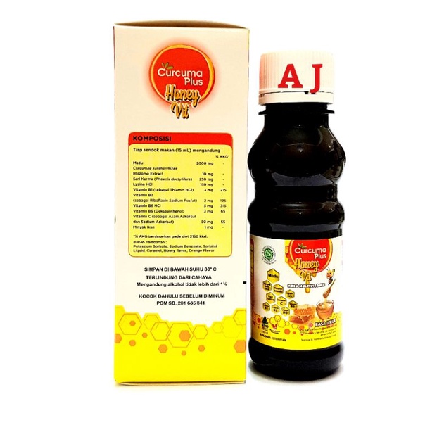 Curcuma Plus Honey Vit 100ml - Multivitamin Madu