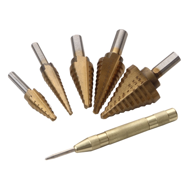 Kiss Metal Steel Drill Double Cutting Blades HSS Untuk Titanium Coated Step Drill Bit Untuk Pecinta DIY Bor Lubang Tukang Listrik