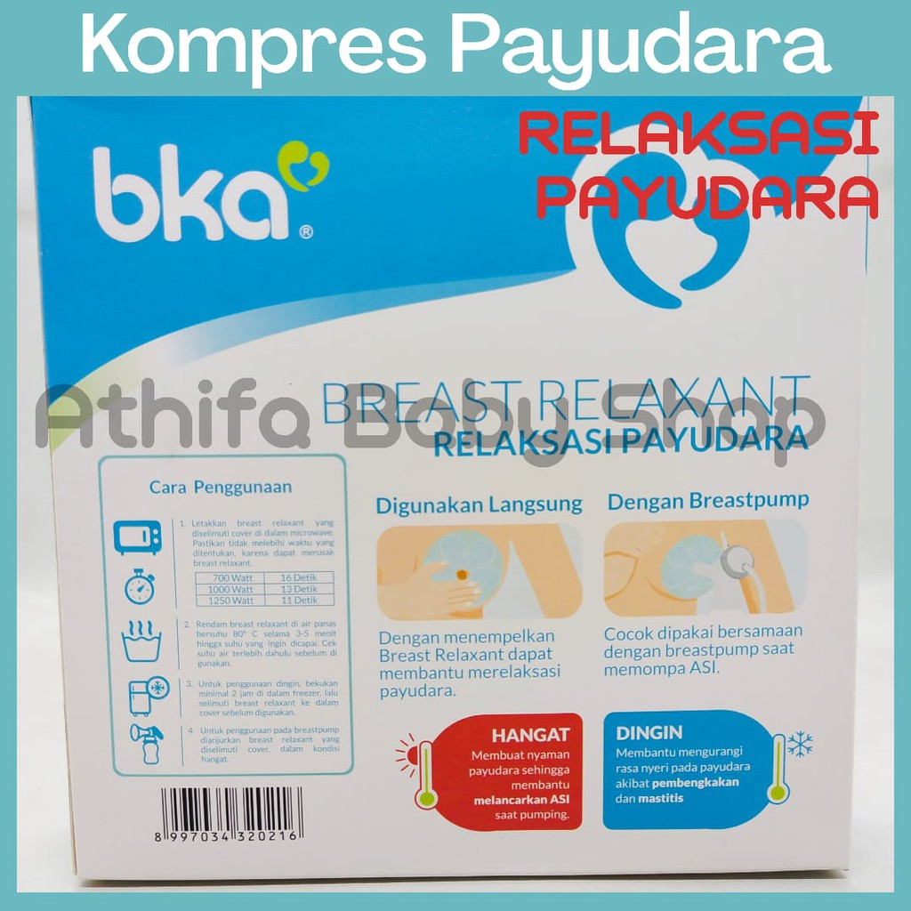 BKA Breast Relaxant Kompres Payudara Relaksasi Payudara Pelancar ASI Kompres Payudara Hangat Dingin