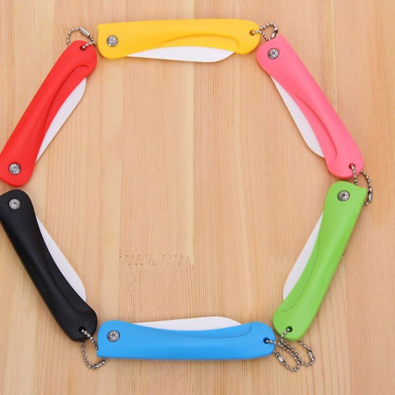 Pisau lipat keramik portable knife Ultralight piso mini dapur potong buah sayur