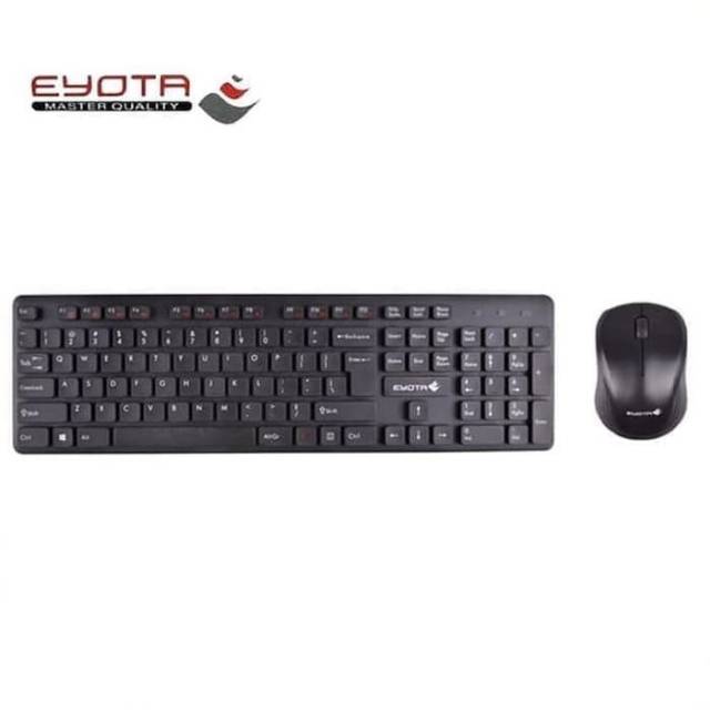 Eyota W88 keybod key board keyboard Wireless Paket Combo Hemat Mouse dan Keyboard Bundle