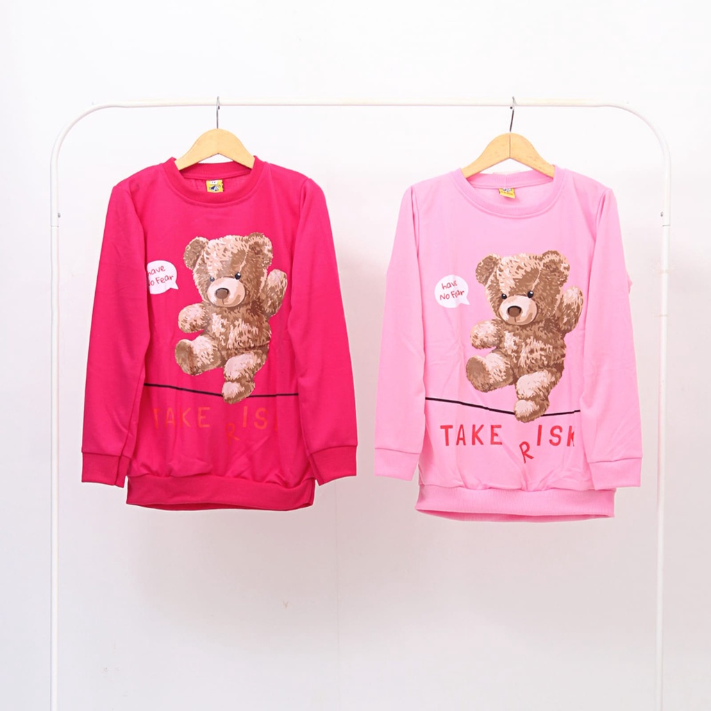 Sweater Anak Perempuan Motif Karakter umur 3-12 tahun