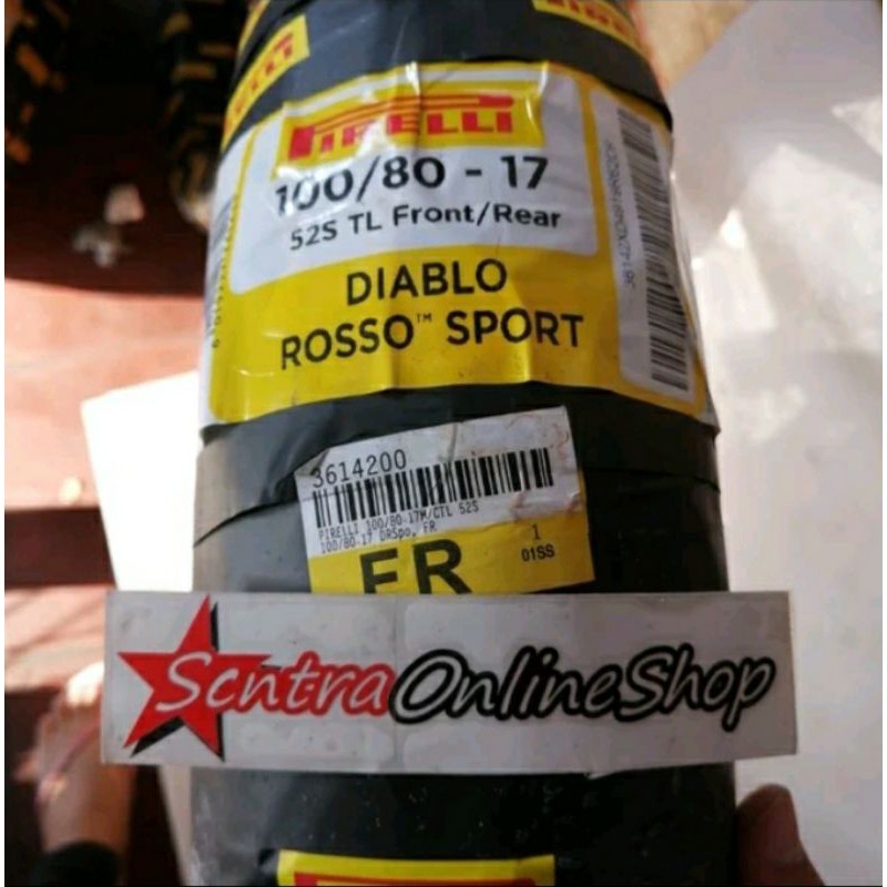 Ban luar pirelli diablo rosso sport 100 80 ring 17 tubeless