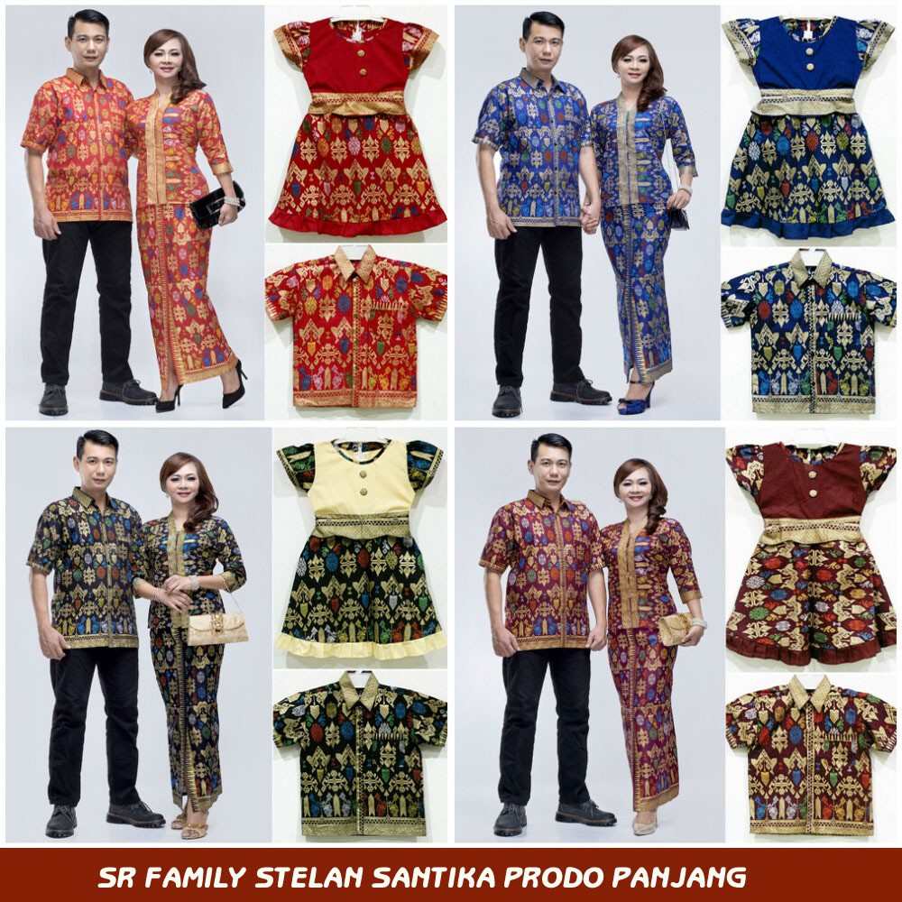 aneka batik  Couple Family Santika Prodo Panjang batik  