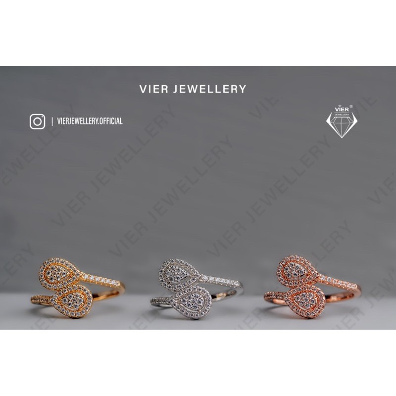 Vier Jewellery Wynn Edition Ring 9414 / Cincin Zirconia Quality AAA+