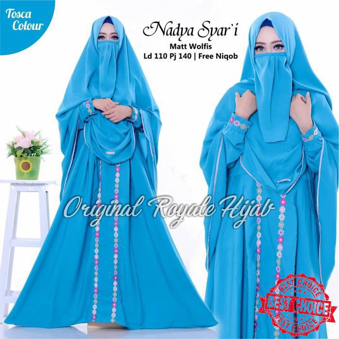 jangan lewatkan Baju Muslim Wanita Setelan Cadar Gamis Syari Polos Cantik NADYA modhis