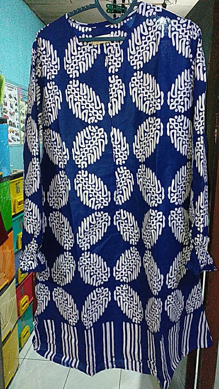Tunik Batik Modern Atasan Kerja Wanita Batik