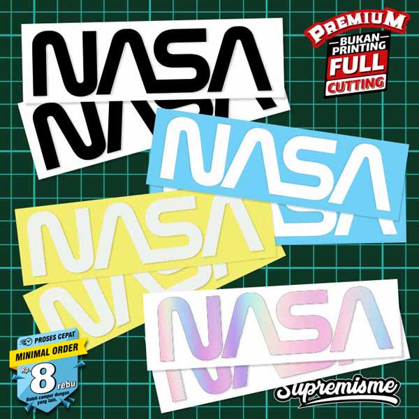 Stiker Nasa / Sticker Nasa Ruang Angkasa / Stiker Astronot Nasa / Sticker Nasa Planet Glossy Waterproof / Sticker Hologram NASA Ruang Angkasa