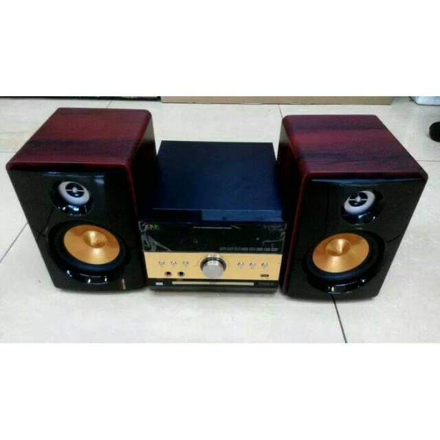 Speaker AAA Tanaka Tiger Dvd Mini Compo With Power Amplifier
