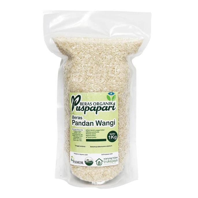 

BERAS- TRUKAJAYA - BERAS PANDAN WANGI VAKUM 1KG - BERAS ORGANIK PUSPAPARI -UNGGULAN.