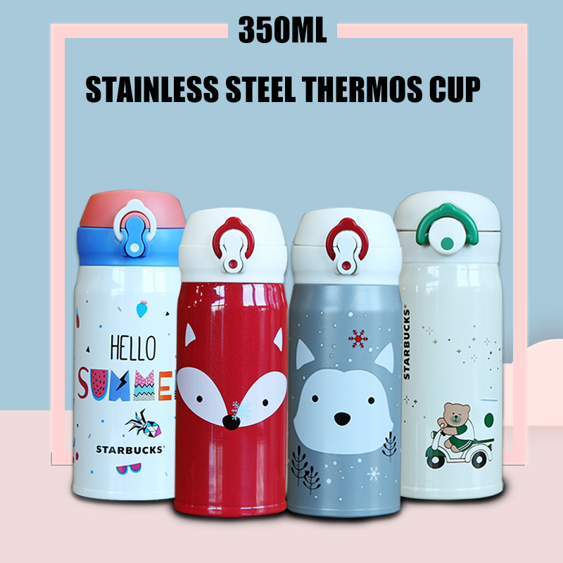 Starbucks Tumbler Botol  Thermos Stainless Steel Tahan Panas Dan 350ML 500ML