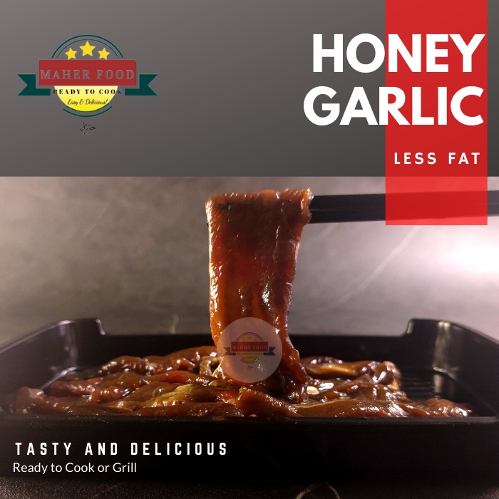 

Beef Slice Marinasi Honey Garlic 250gr /Daging Slice Yoshinoya/Daging slice bumbu