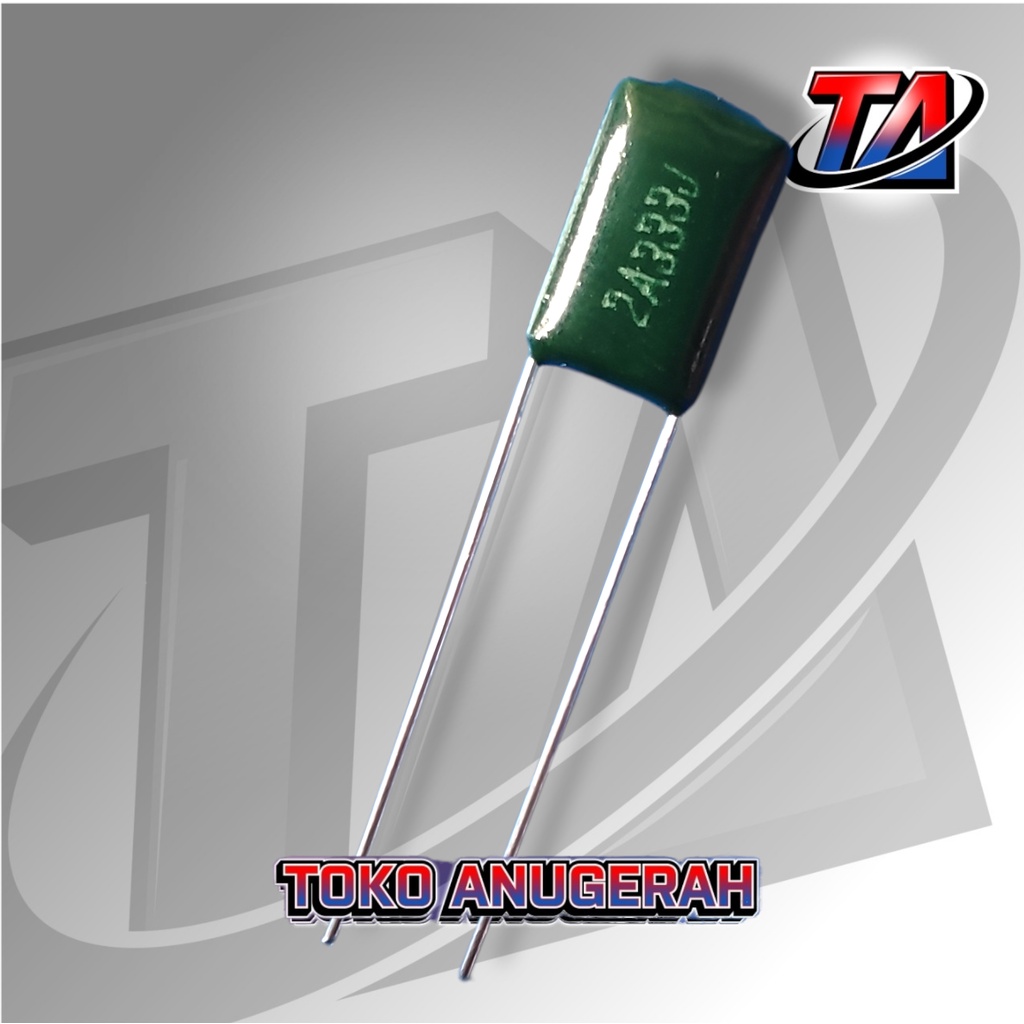 kapasitor polyester 333J 100V CL11 2A333J / 2A 333J