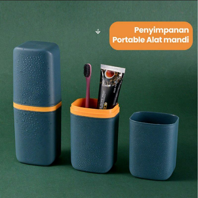 Travel Box Tempat Penyimpanan Peralatan Sikat Gigi / Kotak Sikat Gigi Traveling