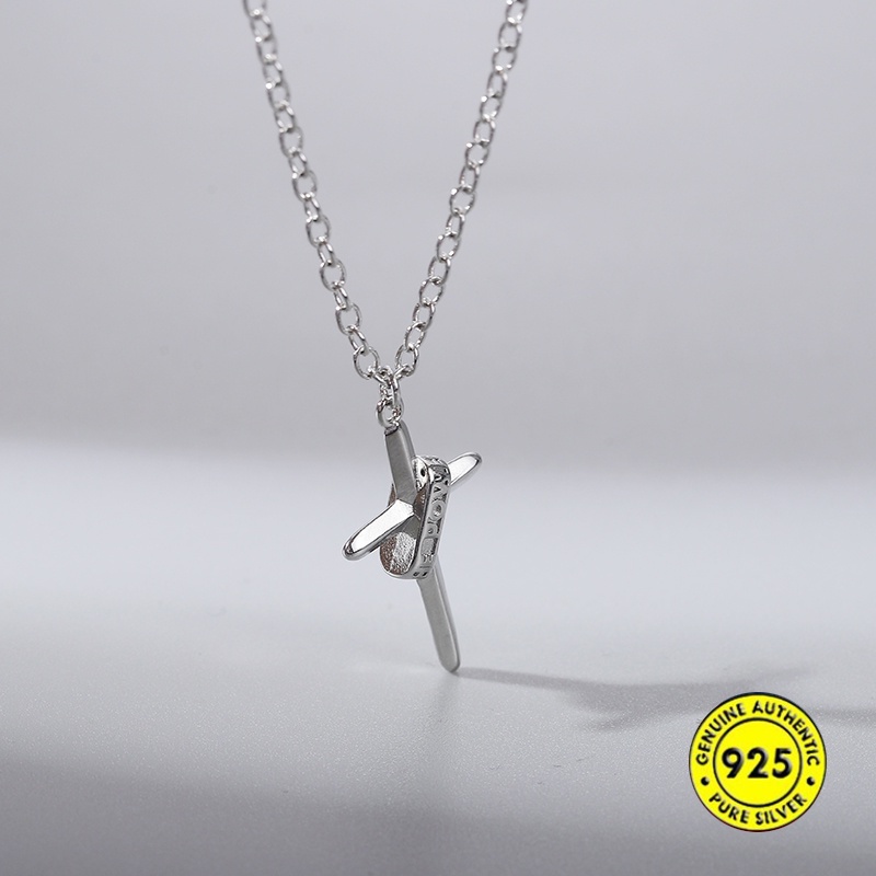 Kalung Dengan Liontin Bahan S925 Silver Untuk Pasangan