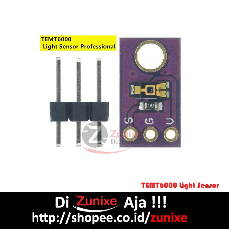 Modul Sensor Intensitas Cahaya Lingkungan TEMT6000