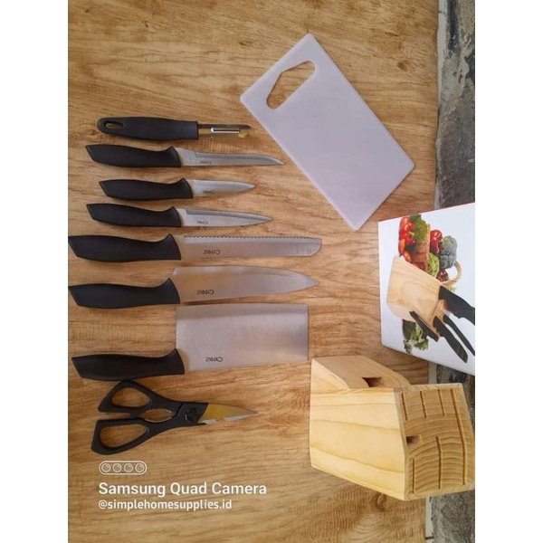 

knives pisau tajam Cypruz lengkap set of 10