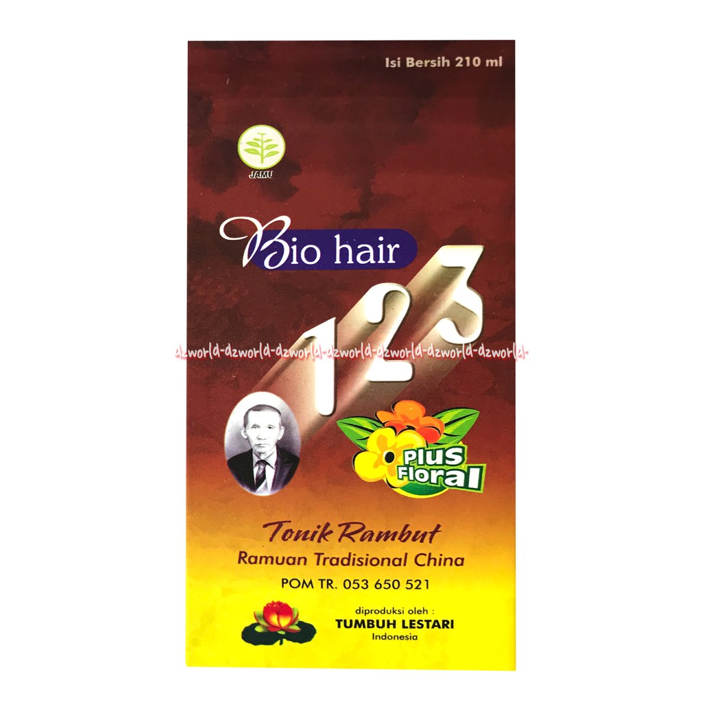 Bio Hair 123 Hair Tonic Tonik Rambut Plus Floral Ramuan Tradisional China Biohair Isi 210ml