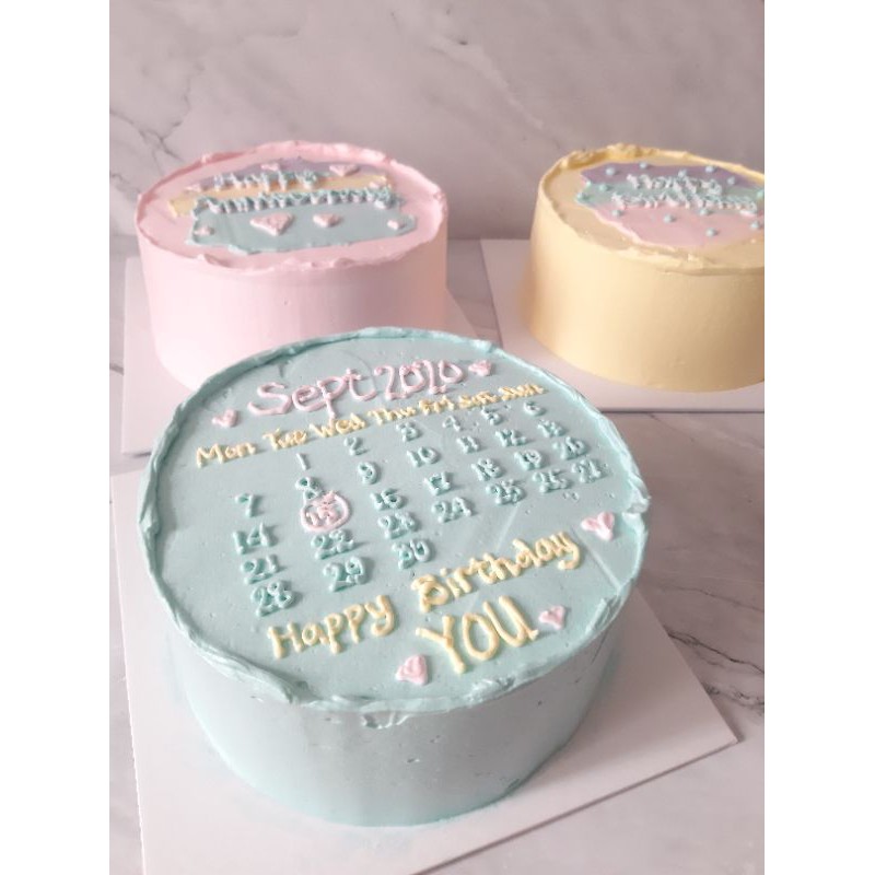  Korean  Cake ulang  tahun  kue  custom Basic Shopee Indonesia