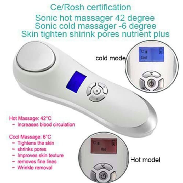 alat setrika wajah hot and cold ultrasonic - strika wajah anti aging