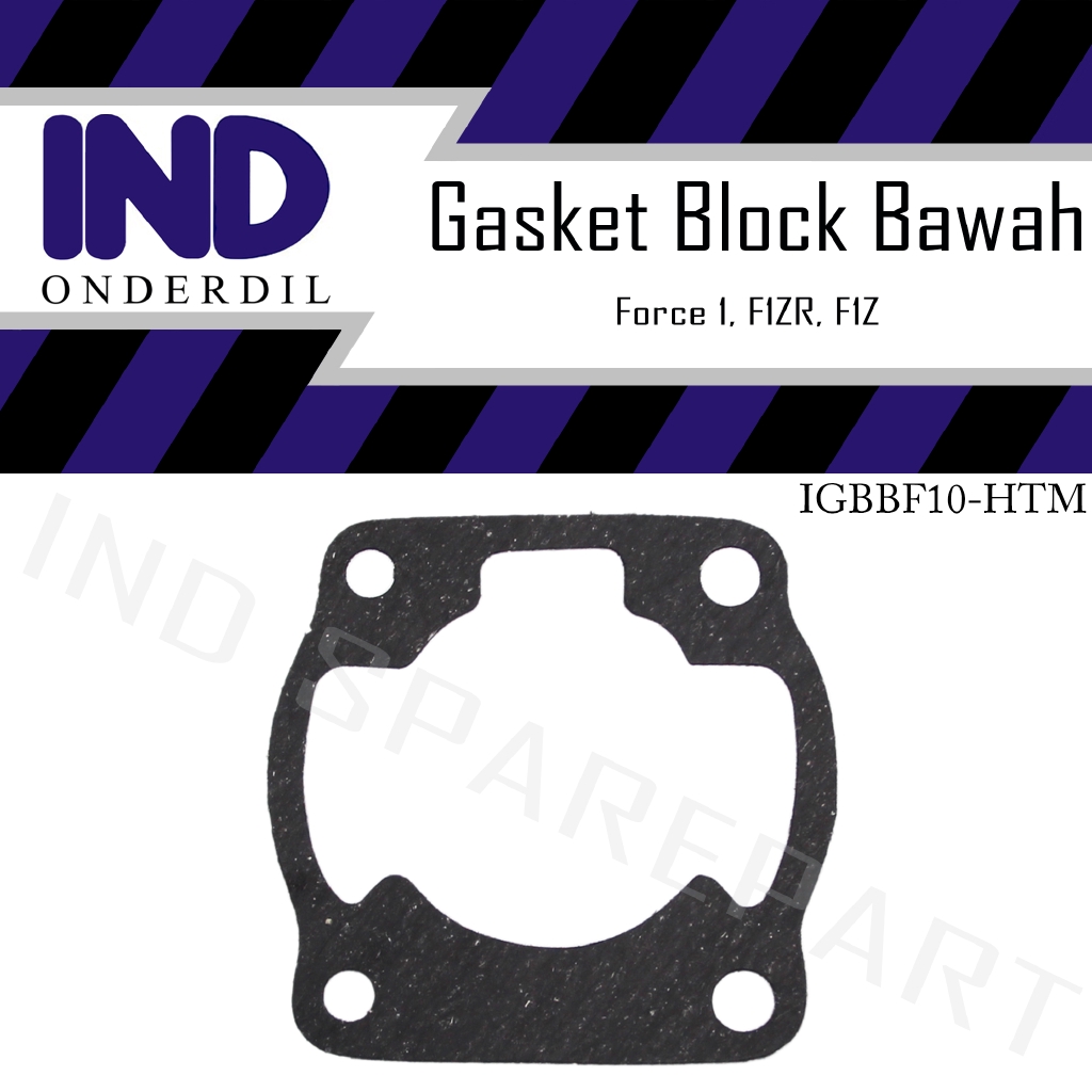 Gasket Paking-Packing Block-Blok Bawah Seher Cylinder-Silinder Hitam Force 1-F1ZR-F1Z-F1 ZR