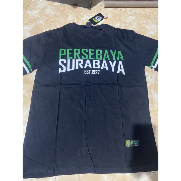 KAOS BONEK PERSEBAYA HITAM GREEN FORCE 1927
