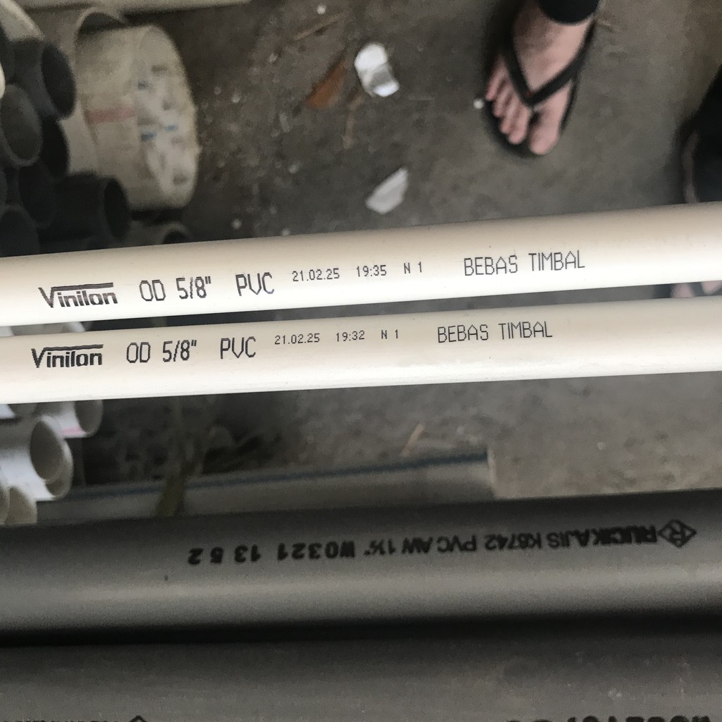 Pipa listrik bagus OD 5/8 vinilon panjang 4 meter
