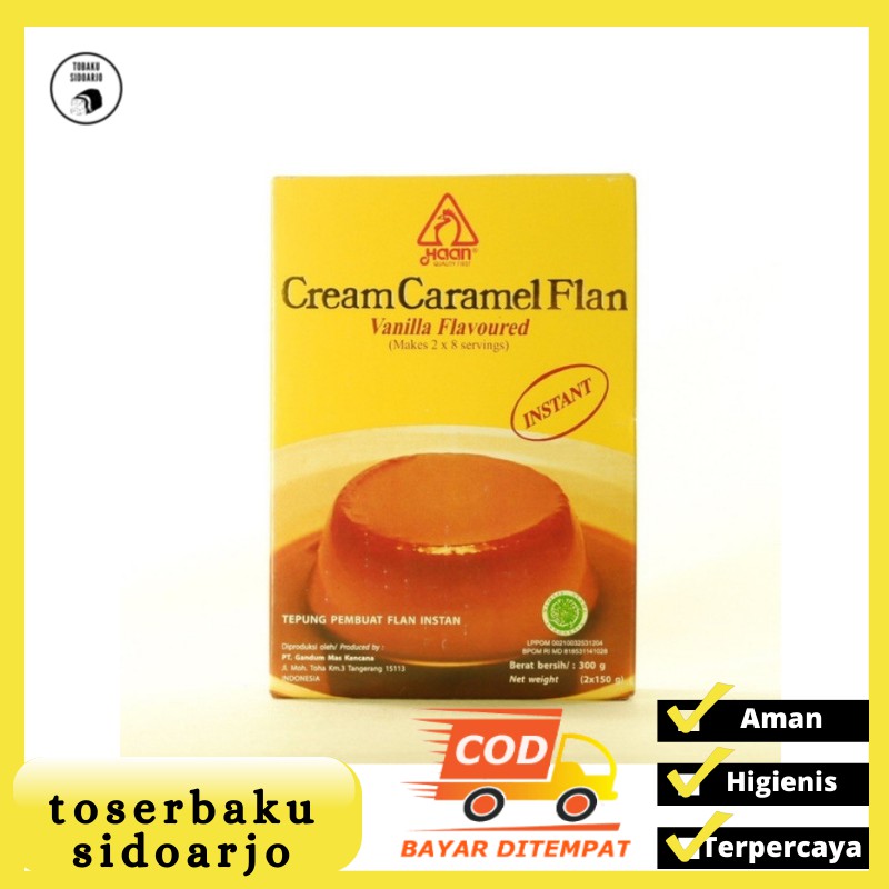 

Haan Cream Caramel Flan Vanilla tepung flan instan 300 gram