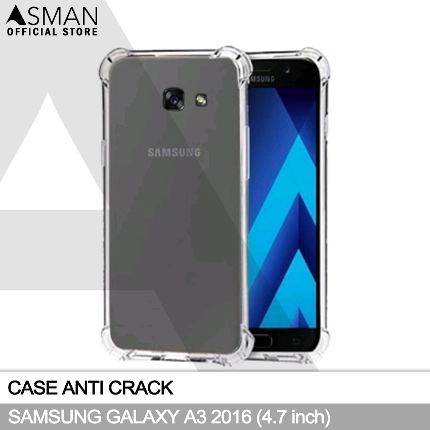 Anti Crack Samsung Galaxy A3 2016 / A310 (4.7&quot;) | Soft Case Anti Bentur - Clear
