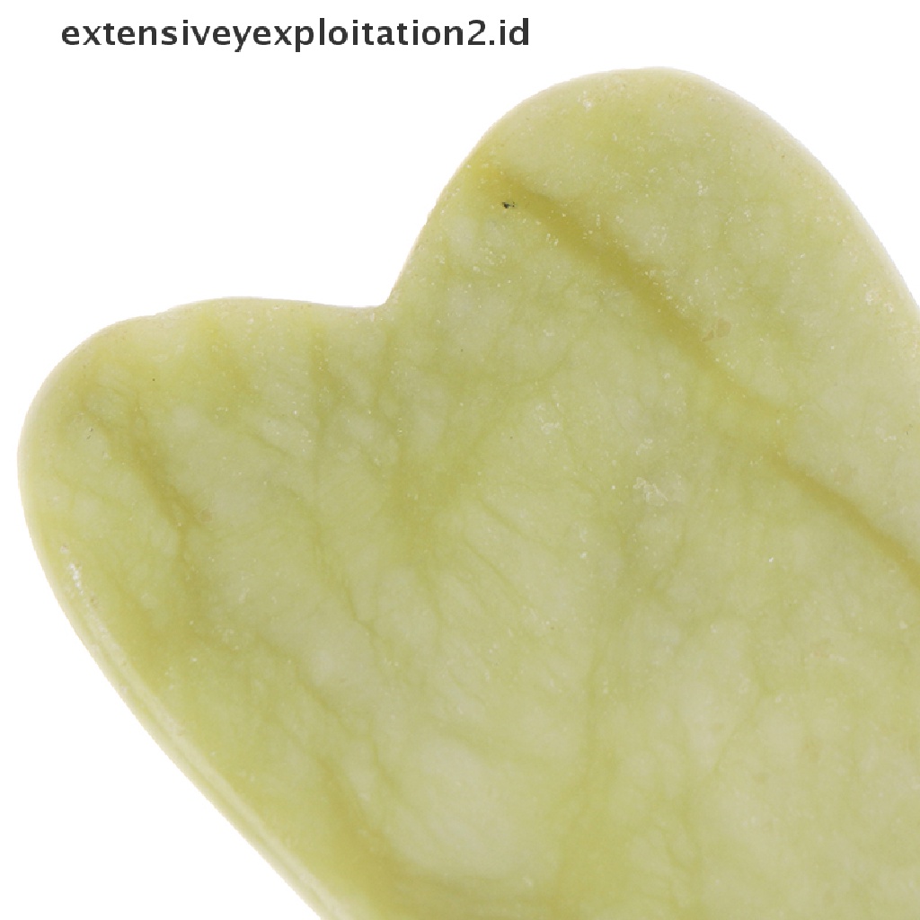 (Hotter1) Natural Jade Roller Gua Sha Board Alat Pijat Wajah