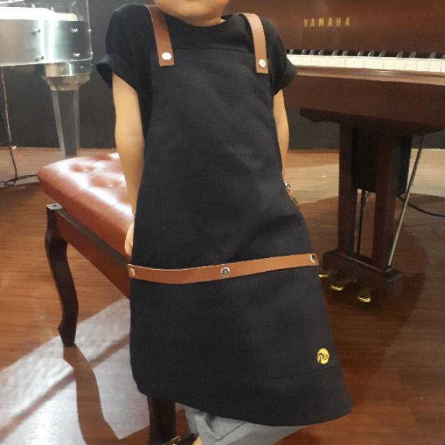 Clemek Apron - Celemek Anak Usia 3 - 12 Tahun - Tali Silang