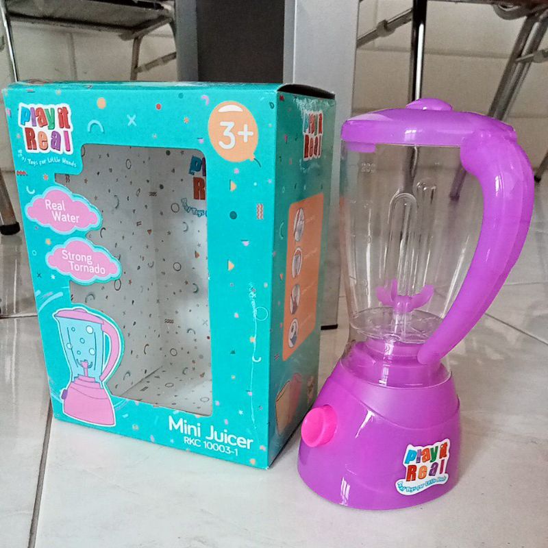 Mainan Blender Mini Juicer RKC1003-1 Bisa untuk Air beneran asyik Lho