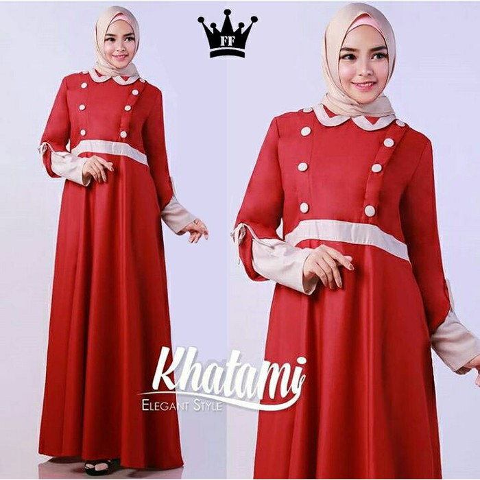 khatami dress maroon