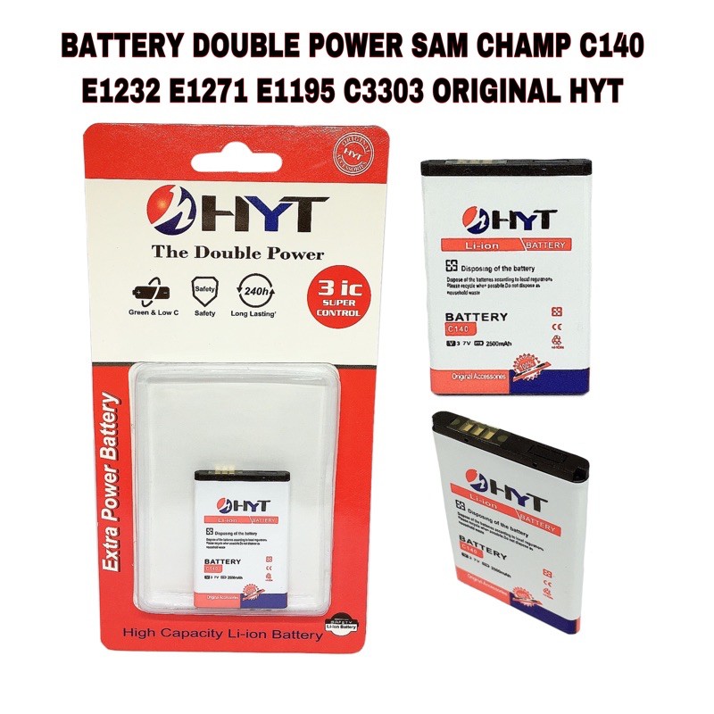 BATTERY DOUBLE POWER SAMSUNG C140 / 1080 ORIGINAL HYT