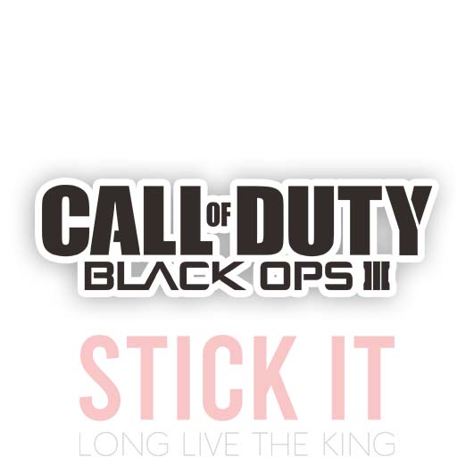 

Stiker sablon setrika DTF kaos baju sticker vinyl Call of Duty Black Ops 3 gamer 124
