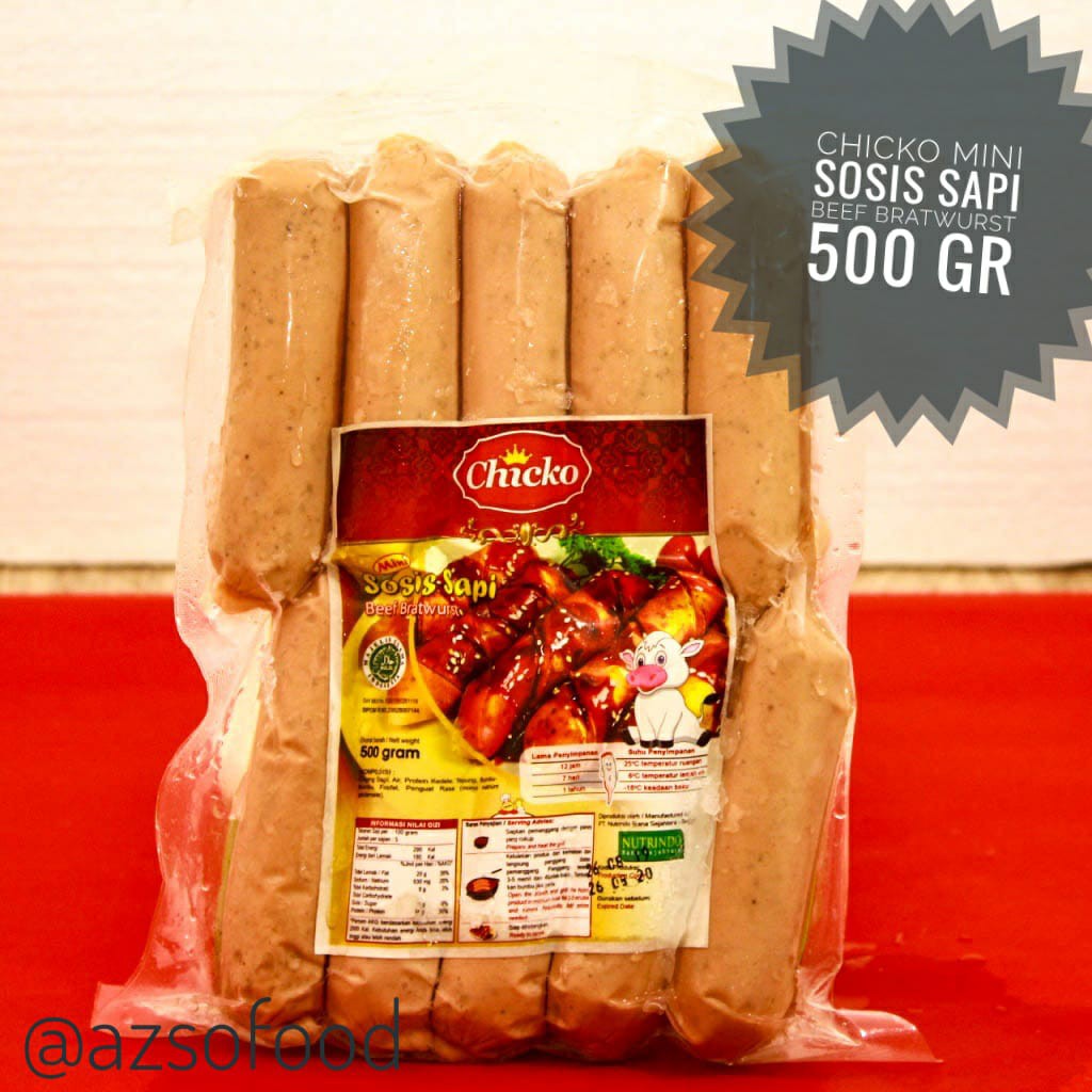 

CHICKO SOSIS MINI BRATHWURST 500 G
